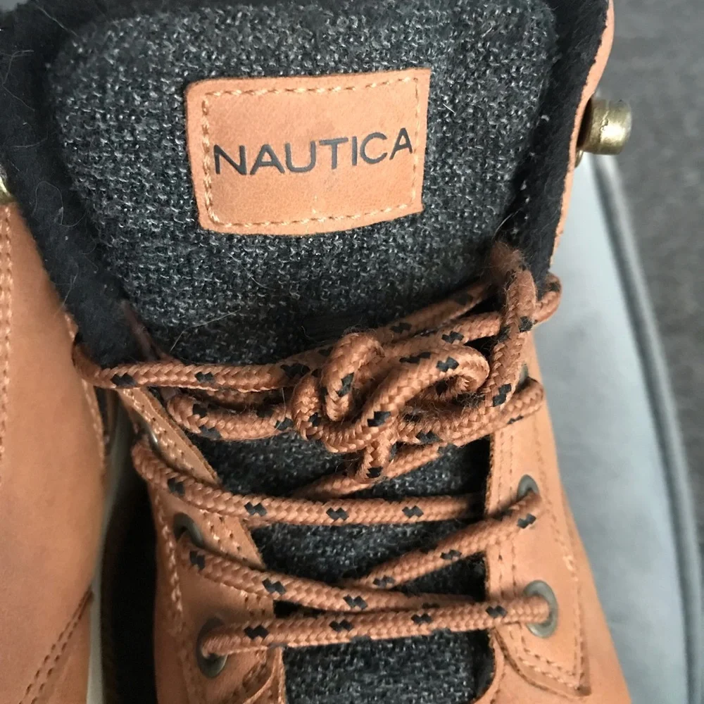 Nautica Boys Gulf Look Comfort Dress Or Casual Shoes Size 3 #353012